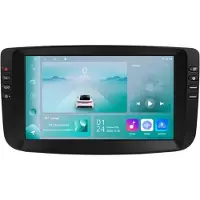 Happiq Autoradio avec Bluetooth et CarPlay pour Fiat Linea & Punto EVO (2012-2015) – Compatible avec Apple et Android – Système stéréo – Système de navigation – 1 Go de RAM, 32 Go de mémoire interne