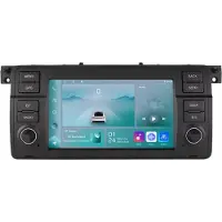 Happiq Autoradio avec Bluetooth et CarPlay pour BMW E46 M3 318/320/325/330/335 et Rover 75 – compatible avec Apple et Android – chaîne stéréo avec système de navigation – 1 Go de RAM, 32 Go de mémoire