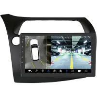 Happiq Autoradio avec Bluetooth et caméra – CarPlay – Pour Honda Civic à hayon (2005-2011) – Compatible avec Apple et Android – Système stéréo – Navigation – Système de navigation automobile
