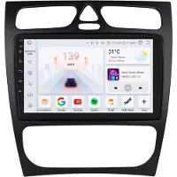 Happiq Autoradio – Pour Mercedes-Benz Classe C et Classe CLK (W203, W209, S203, A209, W168) – Systèmes intelligents avec CarPlay, Android Auto et GPS –