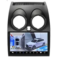 Happiq Autoradio avec Bluetooth et CarPlay pour Nissan Qashqai J10 (2006-2013) – Compatible avec Apple et Android – Système stéréo – Système de navigation