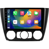 Happiq Autoradio avec Bluetooth et CarPlay pour BMW Série 1 (E87, E81, E82, E88) (2004-2011) – Compatible avec Apple et Android – Système stéréo – Système de navigation – 2 Go de RAM, 64 Go de mémoire