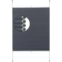Happyment Luxe Store Nid d'abeille - Bleu - 70x130cm - Translucide & Isolant - Profilé Aluminium - Sans Percer - Polyester
