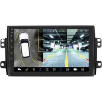 Happiq Autoradio avec Bluetooth et caméra – CarPlay – Pour Suzuki SX4 et Fiat Sedici (2006-2013) – Compatible avec Apple et Android – Système stéréo – Navigation – Système de navigation automobile