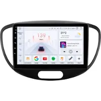 Happiq Autoradio avec Bluetooth et CarPlay pour Hyundai Grand i10 (2007-2013) – Compatible avec Apple et Android – Système stéréo avec système de navigation – 8 Go de RAM, 128 Go d'espace de stockage