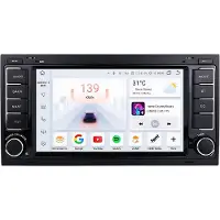 Happiq Autoradio avec Bluetooth et CarPlay pour VW Touareg, Multivan T5 et Transporter (2004-2009) – compatible avec Apple et Android – chaîne stéréo avec système de navigation – mémoire 8 Go/128 Go