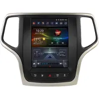 Happiq Autoradio avec Bluetooth et CarPlay pour Jeep Grand Cherokee (2014-2022) – Compatible avec Apple et Android – Système stéréo – Système de navigation – 3 Go de RAM, 32 Go de mémoire