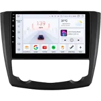 Happiq Autoradio avec Bluetooth et CarPlay pour Renault Kadjar (2015-2019) – compatible avec Apple et Android – système stéréo avec système de navigation – 6 Go de RAM, 64 Go d'espace de stockage
