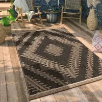Paco Home Tapis d'extérieur résistant aux intempéries & durable Moderne aspect jute-sisal Terrasse & balcon Dimension 80x150 cm