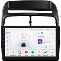 Happiq Autoradio avec Bluetooth et CarPlay pour Fiat Linea (2007-2012) – compatible avec Apple et Android – système stéréo avec système de navigation – mémoire de 8 Go/128 Go