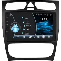 Happiq Autoradio – Pour Mercedes-Benz Classe C et Classe CLK (W203, W209, S203, A209, W168) – Systèmes intelligents avec CarPlay, Android Auto et GPS – Système multimédia pour voiture