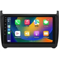 Happiq Autoradio avec Bluetooth et CarPlay pour VW Polo 5 (2008-2020) – Compatible avec Apple et Android – Système stéréo avec système de navigation – 2 Go de RAM, 32 Go de mémoire interne