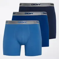 DKNY lot de 3 boxers Conway homme, taille M Navy/Bleu