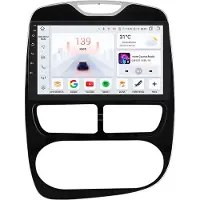 Happiq Autoradio avec Bluetooth et CarPlay pour Renault Clio (2012-2016) – Compatible avec Apple et Android – Système stéréo avec système de navigation – 4 Go de RAM, 32 Go d'espace de stockage