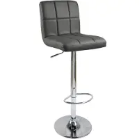 Bolt Tabouret de bar Olaf – Blanc – Tabouret de bar ergonomique avec dossier haut – Réglable en hauteur – Tabouret de cuisine et de bar – 1 pièce