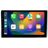 Happiq Autoradio avec Bluetooth, CarPlay, compatible avec Apple et Android, chaîne stéréo, navigation, système de navigation automobile, pour Seat Leon 2 Mk2 (2005-2012)