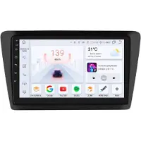 Happiq Autoradio avec Bluetooth et CarPlay pour Skoda Snelle (2013-2019), compatible avec Apple et Android, chaîne stéréo, système de navigation, 8 Go de RAM, 128 Go d'espace de stockage