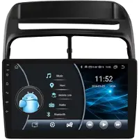 Happiq Autoradio avec Bluetooth et CarPlay pour Fiat Linea (2007-2012) – compatible avec Apple et Android – système stéréo avec système de navigation – 2 Go de RAM, 32 Go de mémoire
