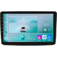 Happiq Autoradio avec Bluetooth et CarPlay pour Fiat Panda (2003-2012) – compatible avec Apple et Android – système stéréo avec système de navigation – 1 Go de RAM, 32 Go de mémoire