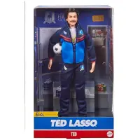 Barbie Poupée Signature Ted Lasso portant le survêtement bleu emblématique de l'AFC RichmondHJW91