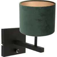 Steinhauer Lampe de table Stanger avec du velours vert