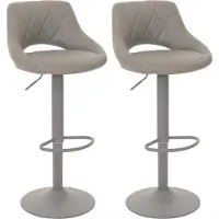 Mendler Lot de 2 tabourets de bar -N64
