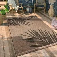 Paco Home Tapis d'extérieur résistant aux intempéries & durable Moderne aspect jute-sisal Terrasse & balcon Dimension 160x220 cm