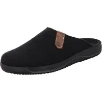 Rohde Herren Pantoufle en feutre souple de largeur confortable Soltau-H 2782, Taille:42 EU, Couleur:Noir