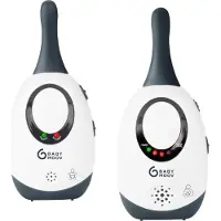 BabyMoov A014014 Babyphone Simply Care, analogique, faible rayonnement, portée 300m, 2 adaptateurs inclus