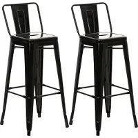 CLP lot de 2 tabourets de bar Mason