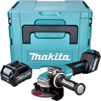 Makita GA 044 GD101 Meuleuse d'angle sans fil 40 V max. 125 mm X-LOCK Brushless + 1x batterie 2,5 Ah + Makpac - sans chargeur