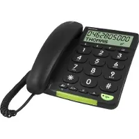 Doro PhoneEasy 312cs - Téléphone filaire avec ID d'appelant - noir