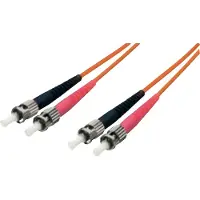 Equip Pro - Cordon de raccordement - mode unique ST (M) pour mode unique ST (M) - 1 m - 1 m - fibre optique - duplex - 9 / 125 micromètres - OS2 - sans halogène - jaune