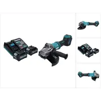 Makita GA 038 GD2 Meuleuse d'angle sans fil 40 V max. 230 mm Brushless XGT + 2x batterie 2,5 Ah + chargeur