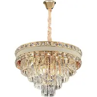 Toolight Lampe Suspendue G048-CP 50cm Gold