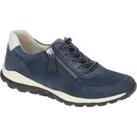 Gabor ROLLINGSOFT Chaussures à lacets confortables pour femmes - bleu Loisirs NEUF