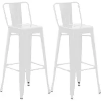 CLP lot de 2 tabourets de bar Mason