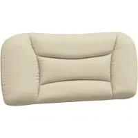 vidaXL Coussin de tête de lit "Hvar" Crème 90 cm Tissu