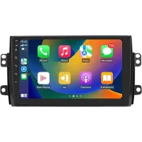 Happiq Autoradio avec Bluetooth et CarPlay – pour Suzuki SX4 et Fiat Sedici (2006-2013) – compatible avec Apple et Android – chaîne stéréo – système de navigation – 2 Go de RAM, 32 Go de mémoire