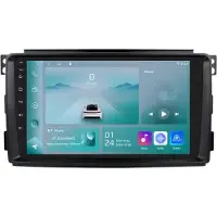 Happiq Autoradio avec Bluetooth et CarPlay pour Smart Fortwo 451 (2005-2010) – Compatible avec Apple et Android – Système stéréo avec système de navigation – 1 Go de RAM, 32 Go de mémoire