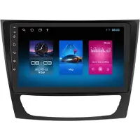 Happiq Autoradio avec Bluetooth et CarPlay pour Mercedes-Benz Classe E W211 E300, E350 et E240 – compatible avec Apple et Android – système stéréo avec système de navigation – mémoire 1 Go/16 Go