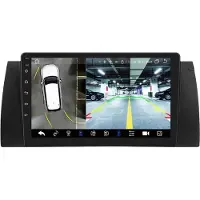 Happiq Autoradio avec Bluetooth et caméra – CarPlay – Pour BMW Série 5 E39, E53, X5 et M5 (1995-2003) – Compatible avec Apple et Android – Système stéréo – Navigation – Système de navigation