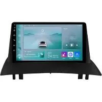 Happiq Autoradio avec Bluetooth et CarPlay pour Renault Megane 2 (2002-2009) – Compatible avec Apple et Android – Système stéréo avec système de navigation – 1 Go de RAM, 32 Go de mémoire interne