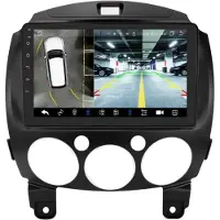 Happiq Autoradio avec Bluetooth et caméra – CarPlay – Pour Mazda 2 (2007-2014) – Compatible avec Apple et Android – Système stéréo – Navigation – Système de navigation automobile