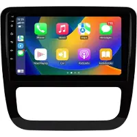 Happiq Autoradio avec Bluetooth et CarPlay pour VW Volkswagen Scirocco (2008-2013) – Compatible avec Apple et Android – Système stéréo – Système de navigation – 2 Go de RAM, 64 Go d'espace de stockage
