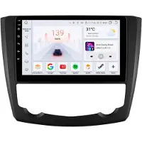 Happiq Autoradio avec Bluetooth et CarPlay pour Renault Kadjar (2015-2019) – compatible avec Apple et Android – système stéréo avec système de navigation – 4 Go de RAM, 32 Go d'espace de stockage