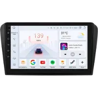 Happiq Autoradio avec Bluetooth et CarPlay pour Mazda 3 (2004-2009), compatible avec Apple et Android, chaîne stéréo, système de navigation, 6 Go de RAM, 64 Go de mémoire