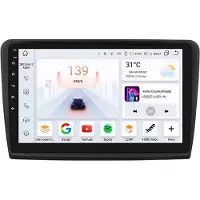 Happiq Autoradio avec Bluetooth et CarPlay pour Skoda Excellent 2 (2008-2015) – compatible avec Apple et Android – système stéréo avec système de navigation – 4 Go de RAM, 32 Go d'espace de stockage