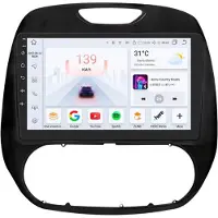 Happiq Autoradio avec Bluetooth et CarPlay pour Renault Kaptur/Captur (2016-2019) – compatible avec Apple et Android – système stéréo avec système de navigation – 4 Go de RAM, 32 Go d'espace de stockage