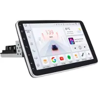 Happiq Autoradio avec Bluetooth, CarPlay, utilisation universelle, compatible avec Apple et Android, chaîne stéréo, système de navigation, 4 Go de RAM, 32 Go d'espace de stockage